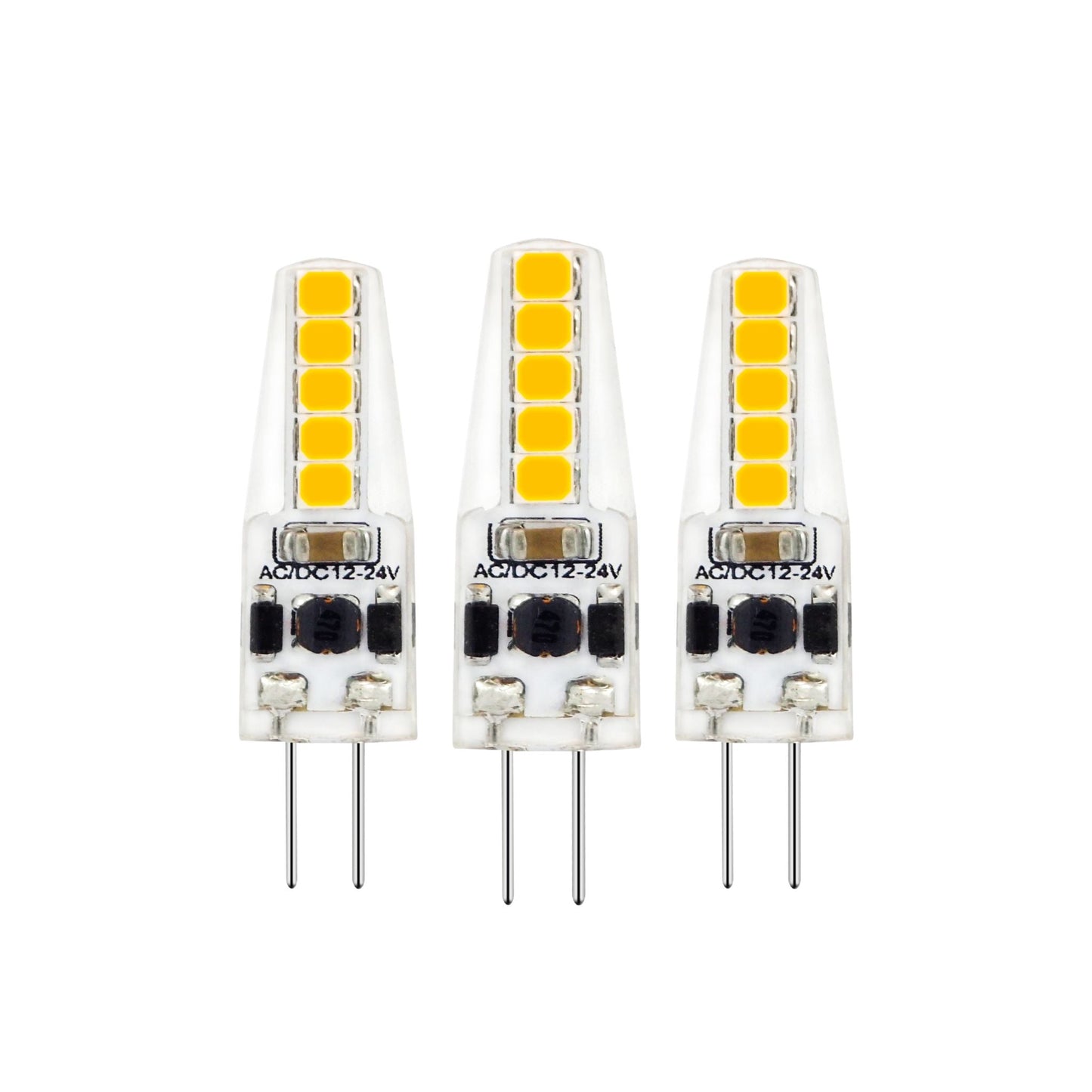 LongLife LED Steeklamp G4 - 12V - Dimbaar warm wit licht - 1.9W (20W) - 3 lampjes