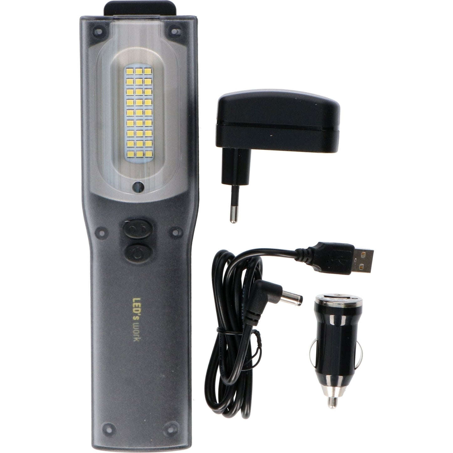 LED's Work Master LED Looplamp op Accu 1000 - Oplaadbaar & dimbaar - 2 lichtpunten
