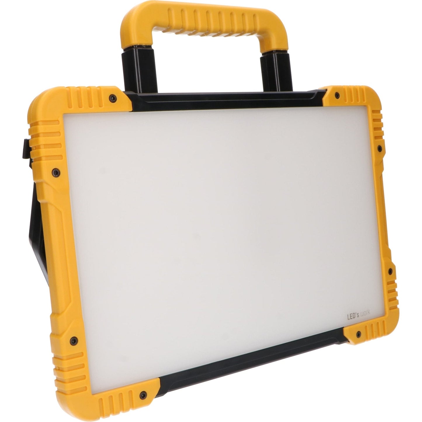 LED's Light 18V Hybride LED Bouwlamp 5500lm - Incl Adapters - Bedraad en draadloos te gebruiken – IP54 – Rough Service Tested – 47W