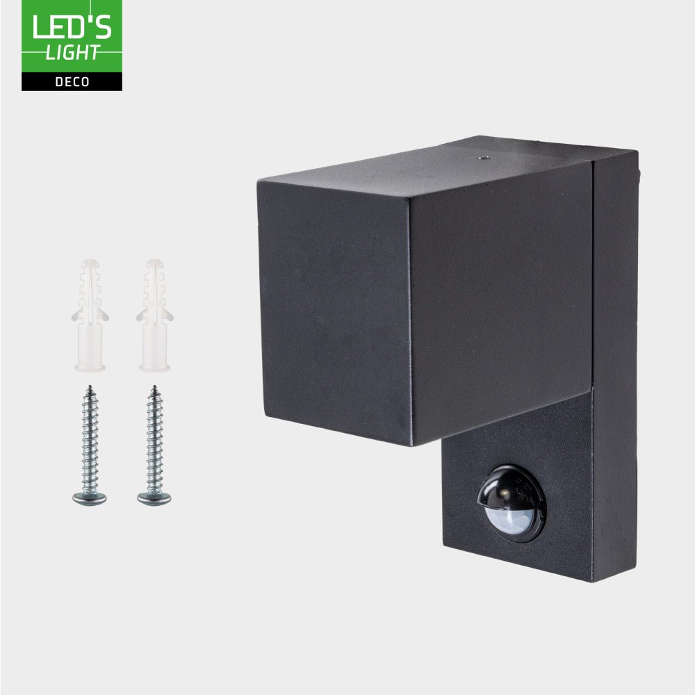 NØRD Down Sensor - Aluminium - 1xGU10 - Zwart - IP44