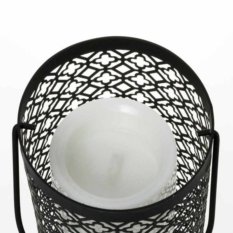 Oosterse LED tafellamp lantaarn voor binnen en buiten - Draadloos op batterijen - Zwart