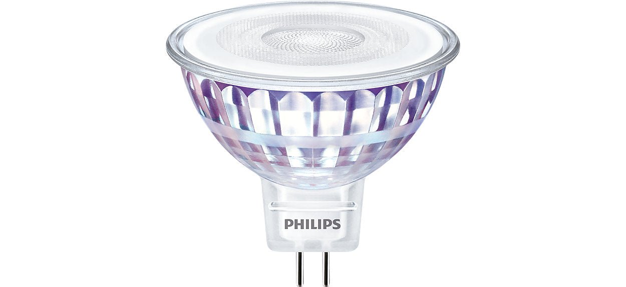 Philips LED lamp - MR16 - GU5.3 fitting - 3W = 20W - Warm wit - 1 lampje