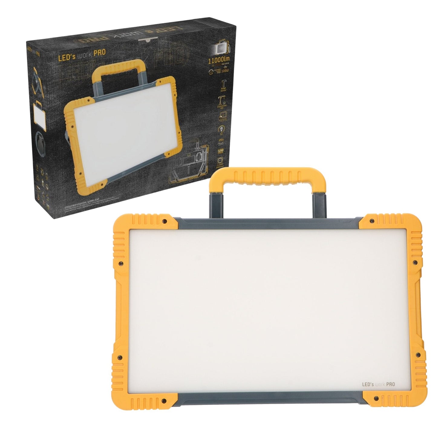 LED's Work Premium LED Werklamp 11000 - 5 meter kabel - Rough Service Tested - IP54 waterdicht - 100W