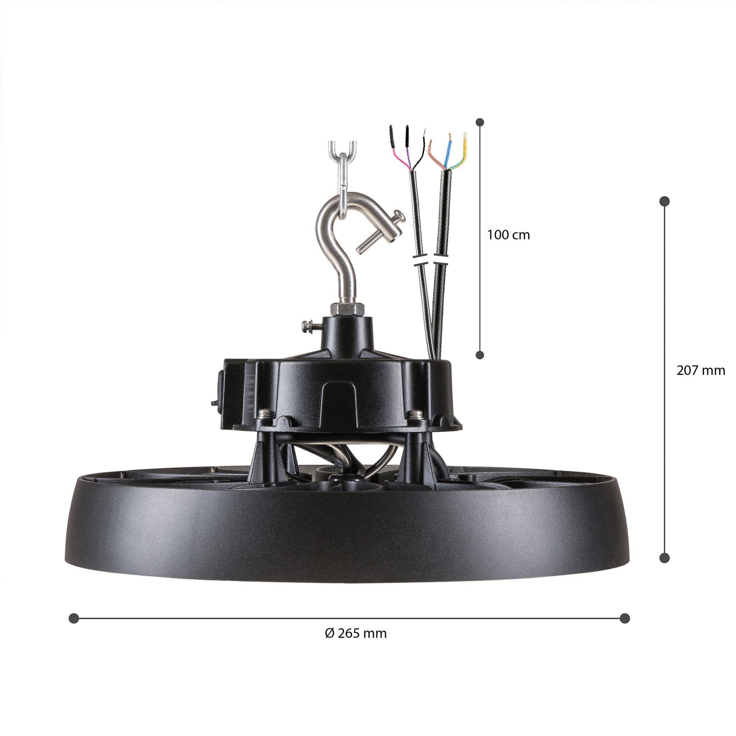 Proventa Probay LED High Bay 200W - Energielabel A - Voor hoge plafonds - 36000 lm