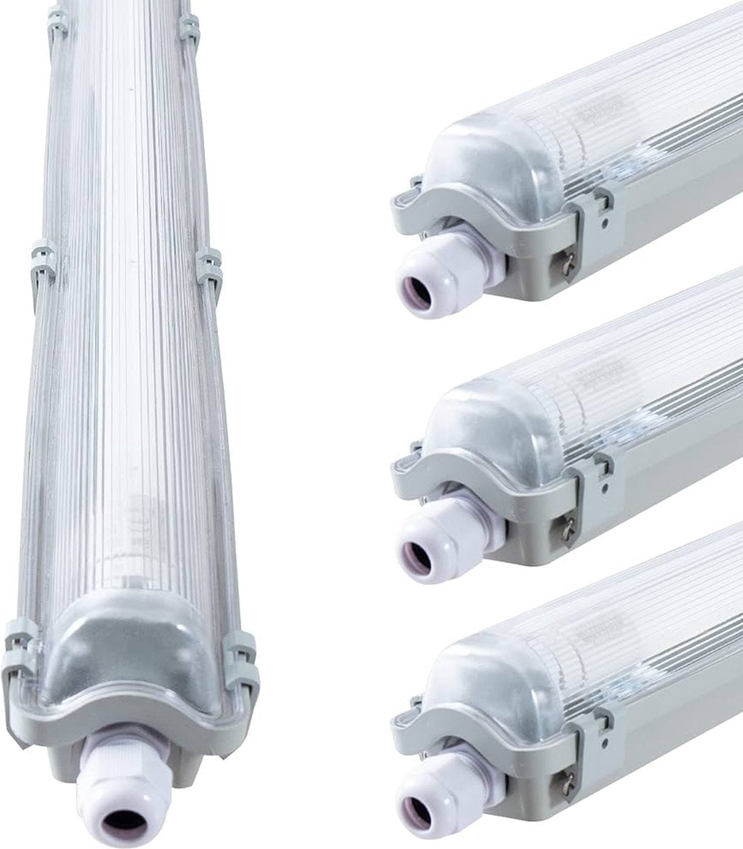 4 PACK - LED's Light LED TL 4 armaturen met lampen 150 cm - Koud wit licht 6500 K - Waterdicht - Complete set - 4 stuks