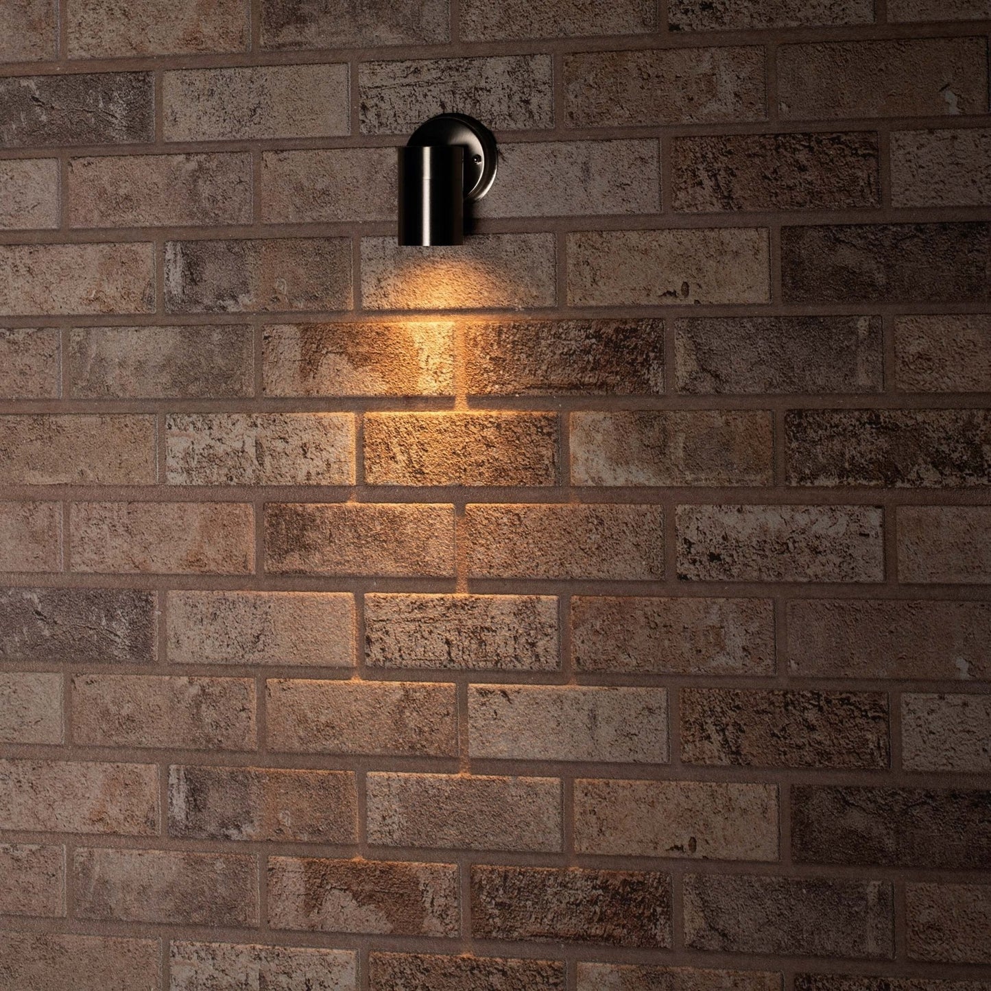 RVS LED Muurlamp Buiten - Spot met GU10 fitting - Model Monza - IP44 - Zilver