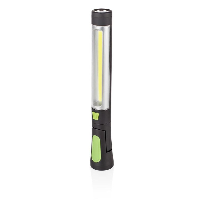 Smartwares LED Looplamp op batterijen met haak - Draai- en Kantelbaar - Draadloos - Zwart