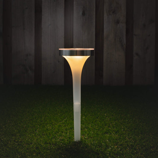 Solar LED Prikspot met sensor - Warm wit + RGB - Auto aan/uit - Tours - 32 cm