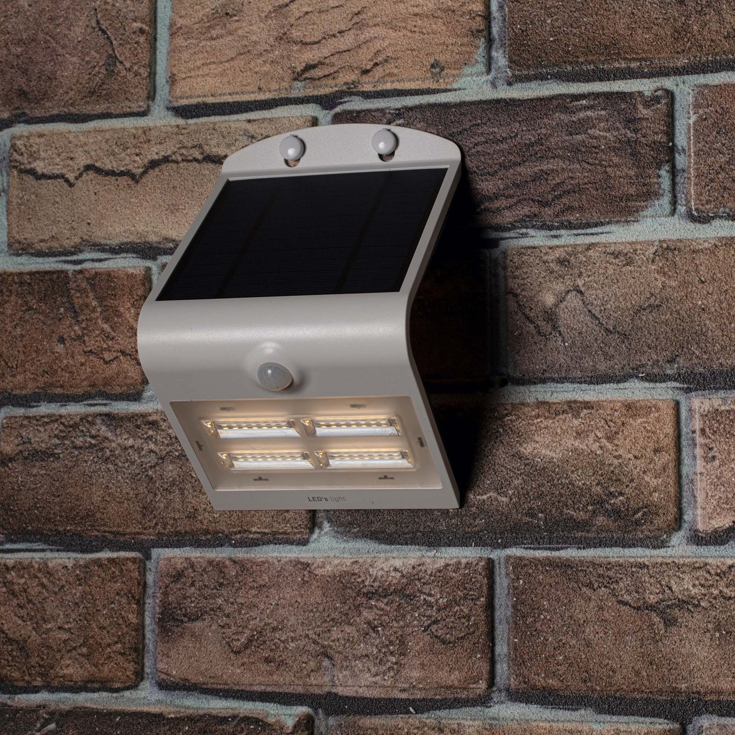 LED's Light Solar LED Wandlamp met Bewegingssensor 400 - 3 lichtstanden - Automatisch aan/uit - Wit