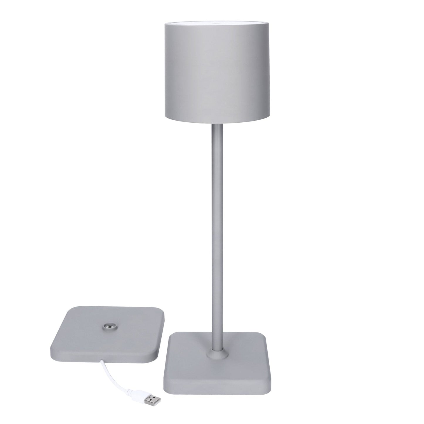 TouchDim Oplaadbare LED Tafellamp - Dimbaar via aanraking - Binnen en buiten - Grijs