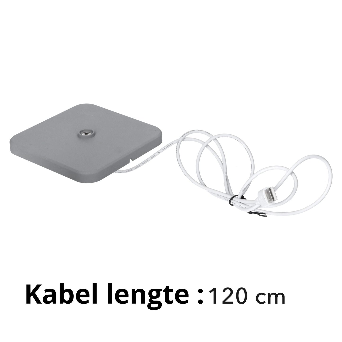 TouchDim Oplaadbare LED Tafellamp - Dimbaar via aanraking - Binnen en buiten - Grijs