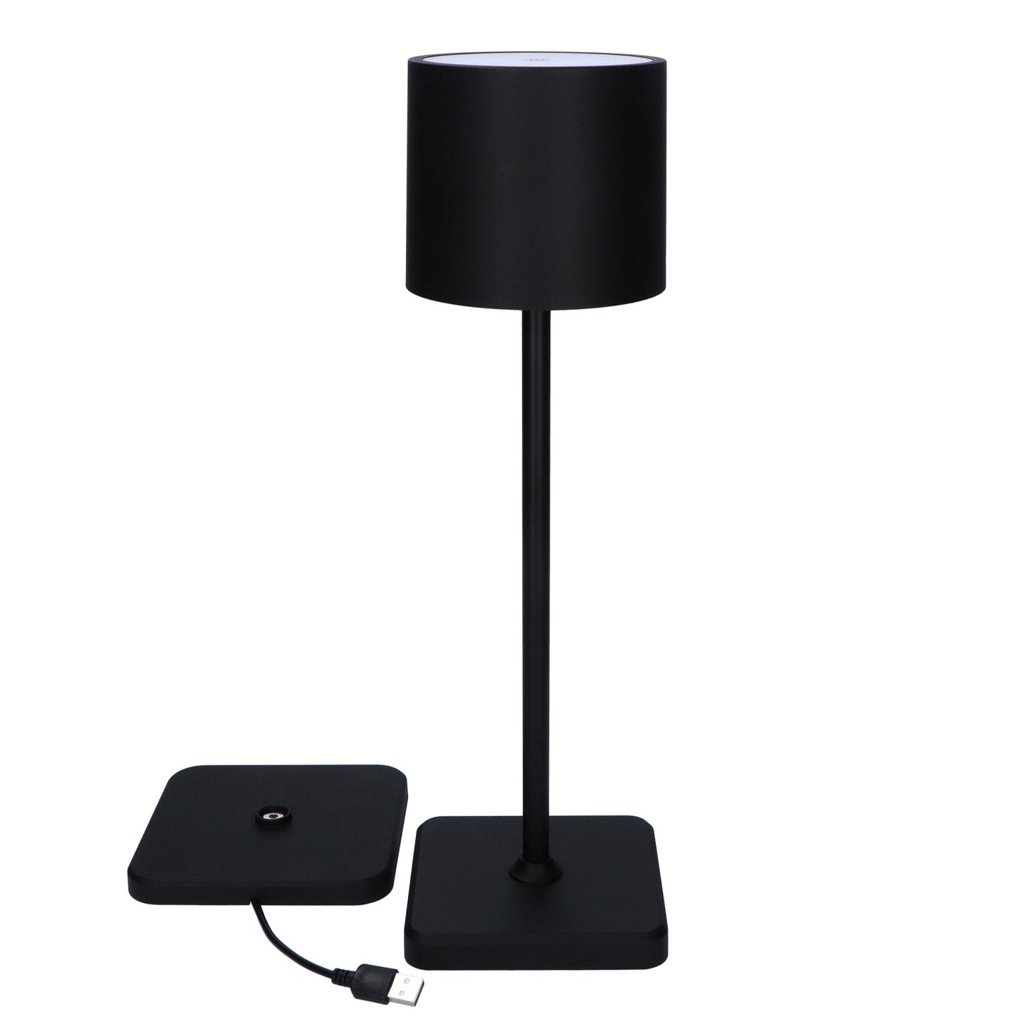 TouchDim Oplaadbare LED Tafellamp - Dimbaar via aanraking - Binnen en buiten - Zwart