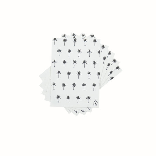 Ansichtkaart - Palmbomen - Papier - Set van 5 - A6
