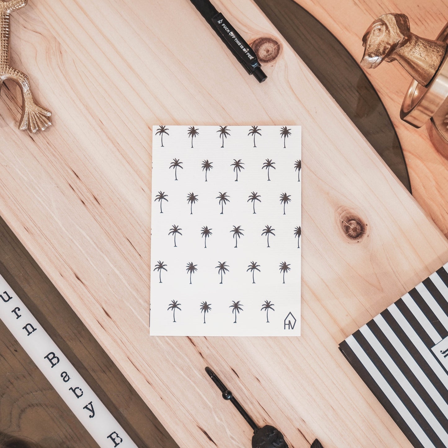 Ansichtkaart - Palmbomen - Papier - Set van 5 - A6