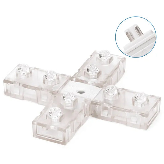 Lichtslang kruis-connector 230V AC - compleet