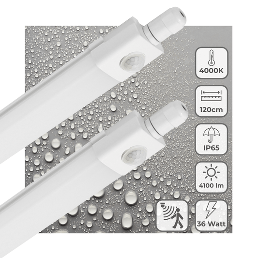 2 PACK - LED's Light LED TL verlichting met sensor 120 cm - Bewegingssensor en bewegingsdetectie - 4100 lm