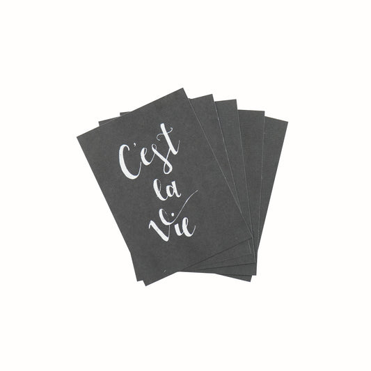 Ansichtkaart - C'est la Vie - Papier - Set van 5 -A6