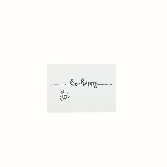 Ansichtkaart - Be Happy - Papier - Set van 5 - A6