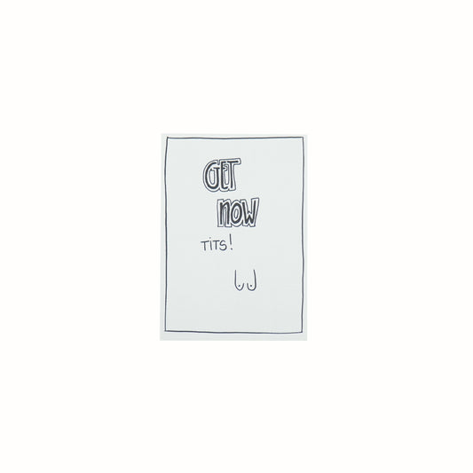 Ansichtkaart - Get Now Tits - Papier - Set van 5 - A6