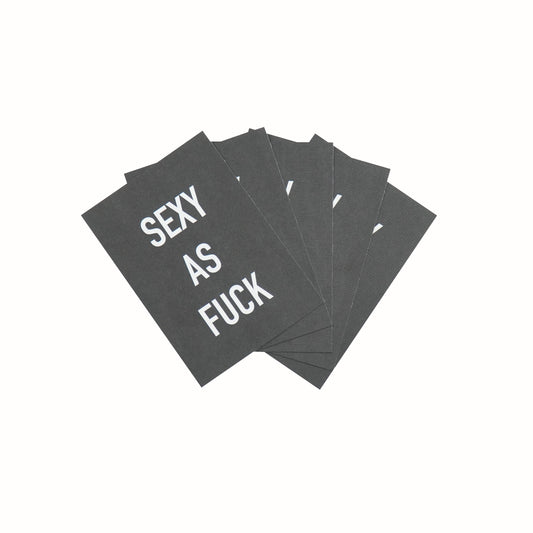 Ansichtkaart - Sexy as Fuck - Papier - A6 - Set van 5
