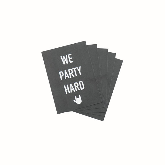 Ansichtkaart - We Party - Papier - Set van 5 - A6