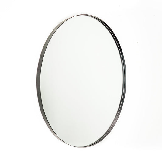 Spiegel - Rond - Metaal - Zwart - Ø50cm