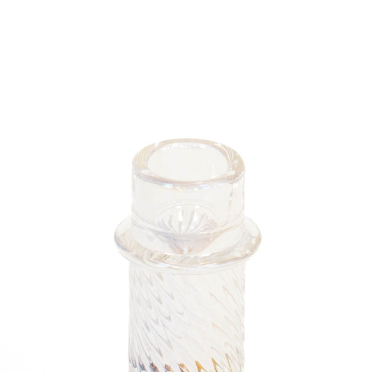 Kaarshouder- Kandelaar - Glas - Regenboog - 8x10 cm