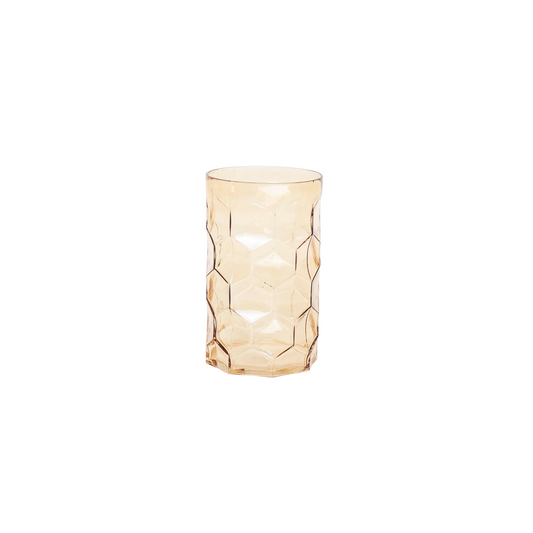 Vaas - Patroon - Amber - Glas - 15x24,5cm