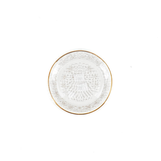 Bord - Glas - Goud - 21cm