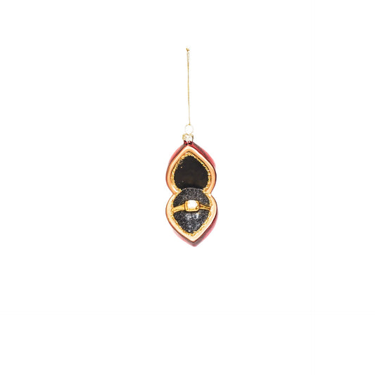 Ornament - Kersthanger - Trouwen - Glas - 5,5x10x6cm
