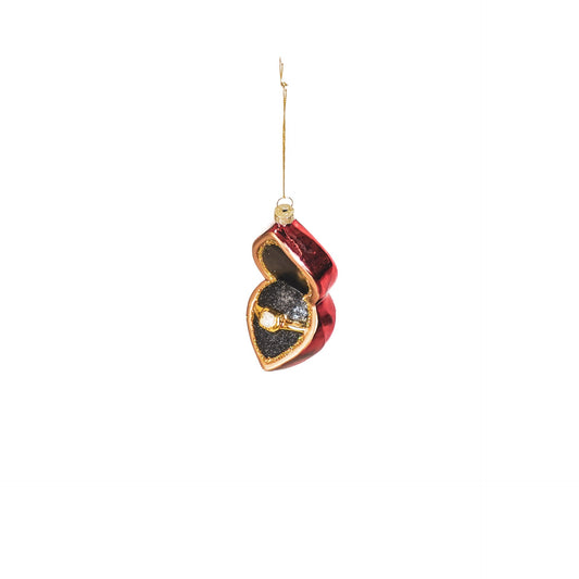 Ornament - Kersthanger - Trouwen - Glas - 5,5x10x6cm