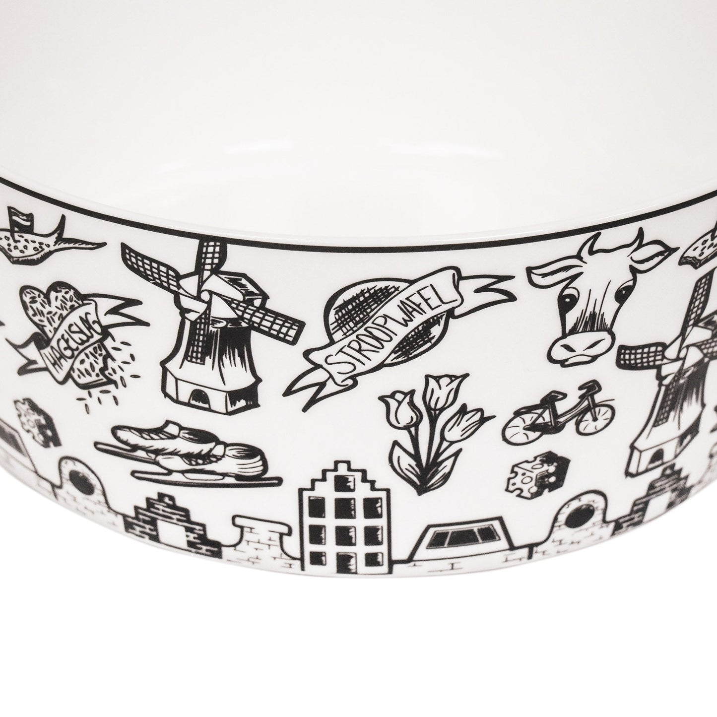 Schaal - Dutch Black - Newbone China - 14,5x14,5x6cm