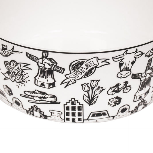 Schaal - Dutch Black - Newbone China - 14,5x14,5x6cm