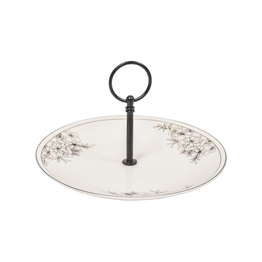 Etagère Schaal- Les Fleurs - 1 laag - Newbone China - 28x23cm