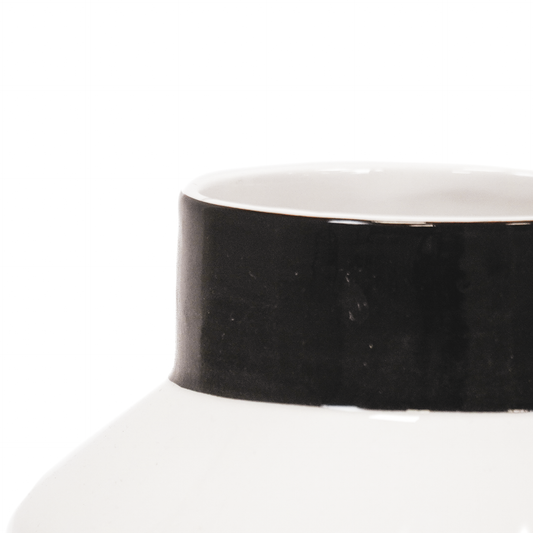 Vaas -  Dipdye - Newbone China - Zwart - 25x35cm