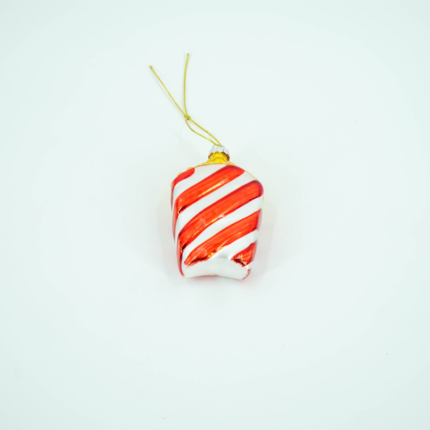 Kersthanger - Friet - Glas - Rood/Geel - 7x4x11cm
