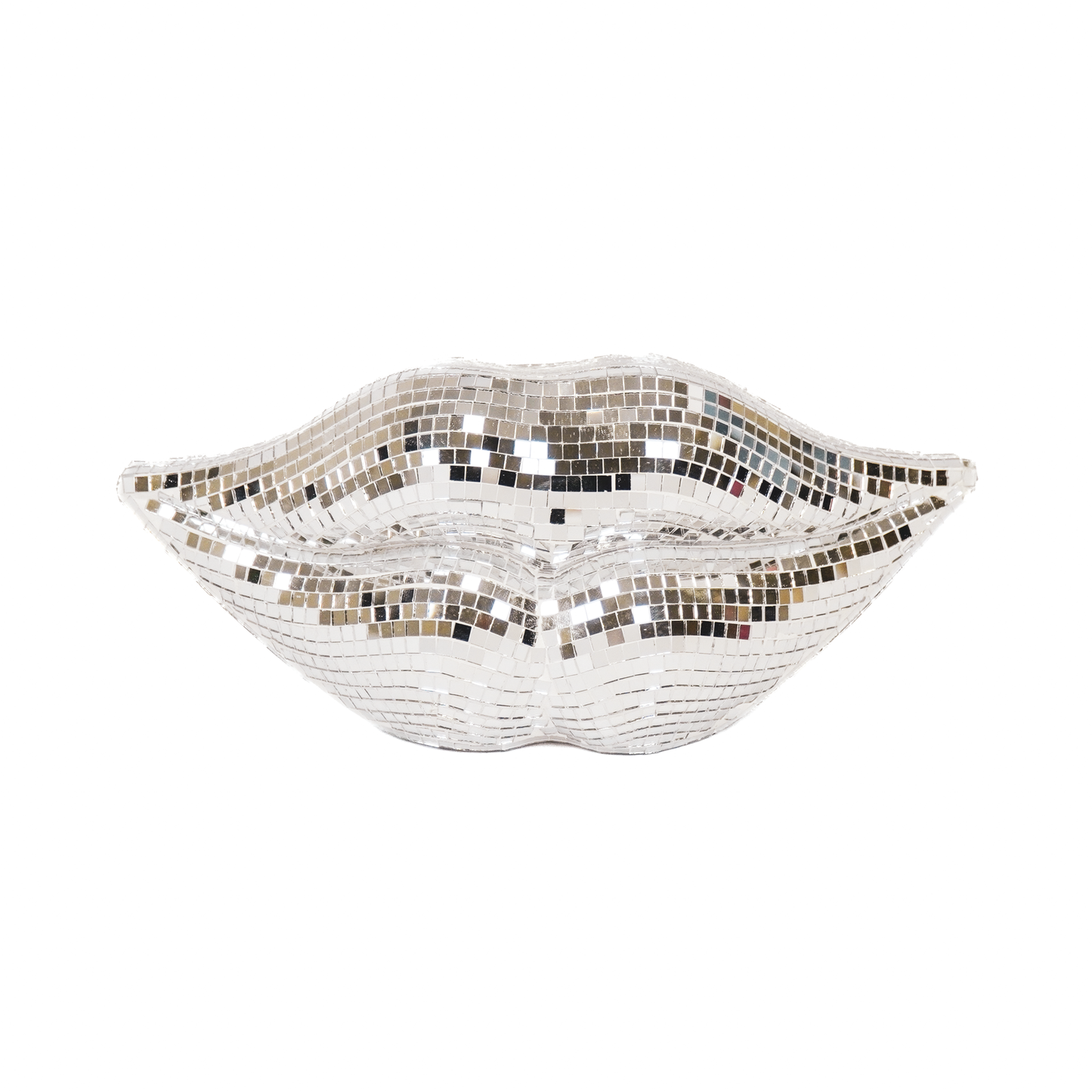 Housevitamin Disco Lips - Silver - 29x10x13,5cm