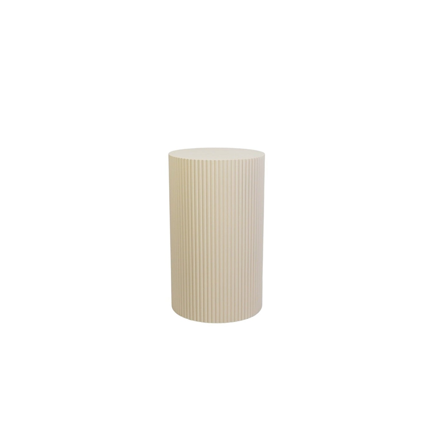 Bijzettafel /Pilaar- Cilinder- MDF - Zand - 30x30x54cm