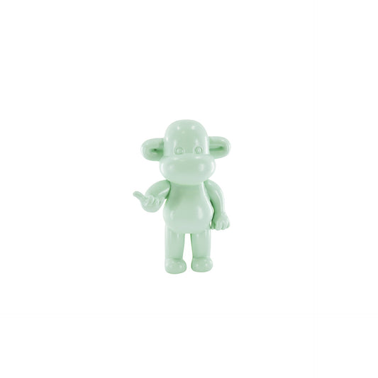Ornament - Hang loose Aap Beeld 'The Legend' - Polyresin - Mintgroen - 11x7x19cm