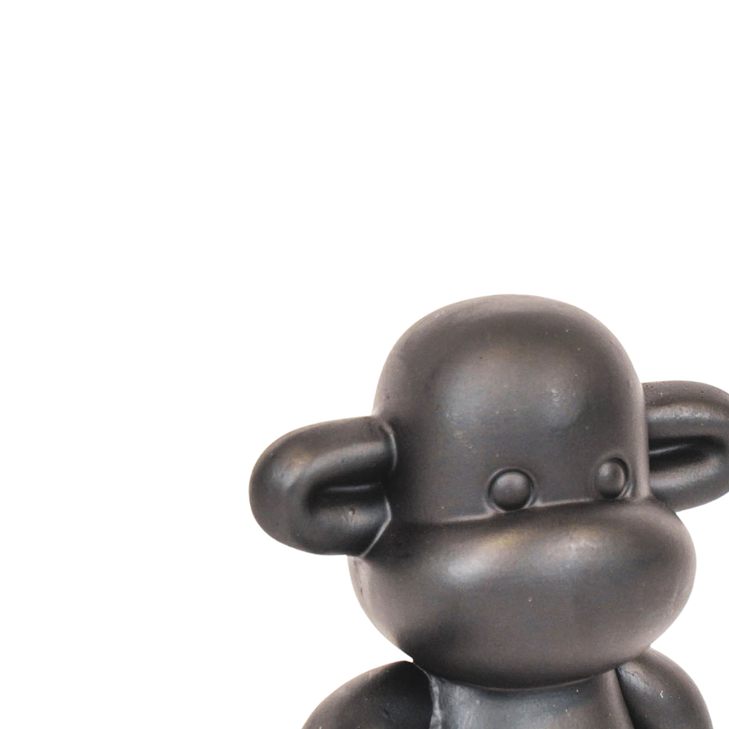 Ornament - Aap Beeld 'The Legend' -Polyresin - Zwart - 33x21x50cm