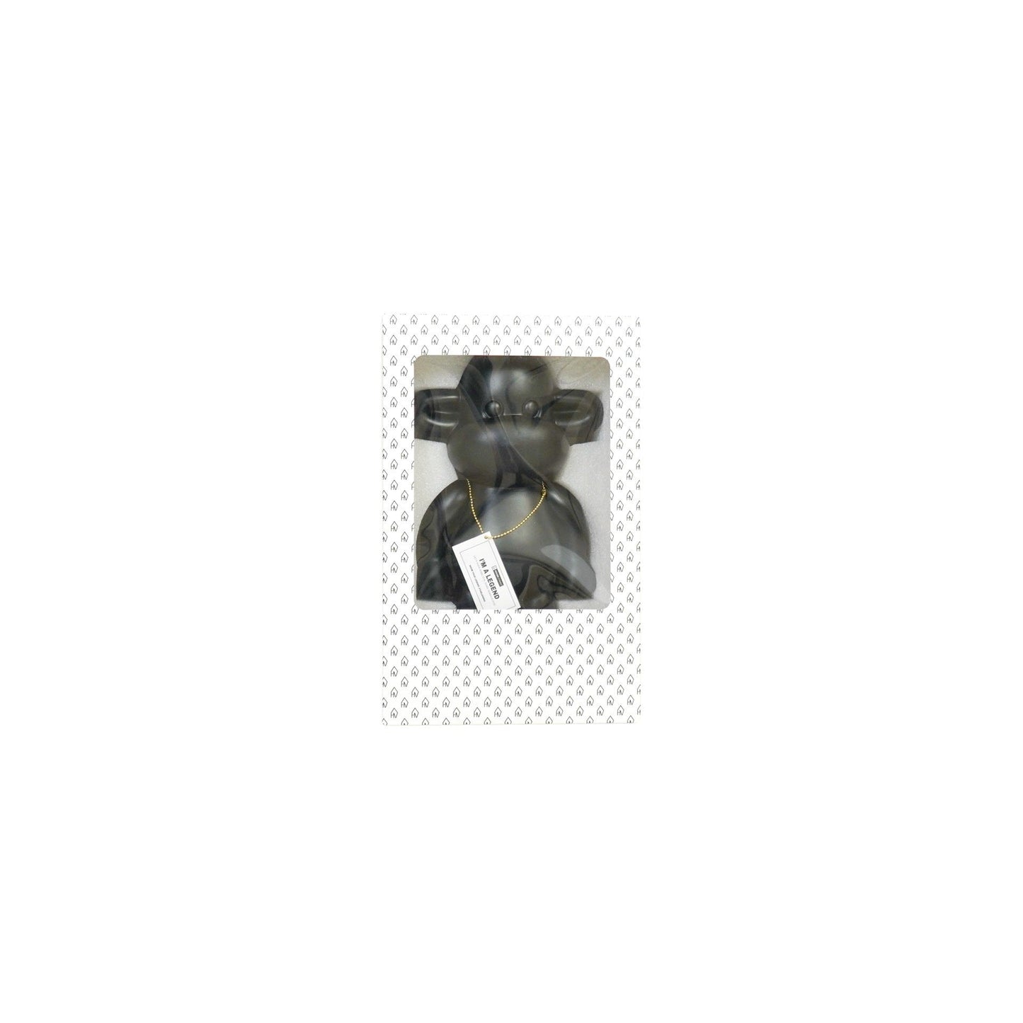 Ornament - Aap Beeld 'The Legend' -Polyresin - Zwart - 33x21x50cm