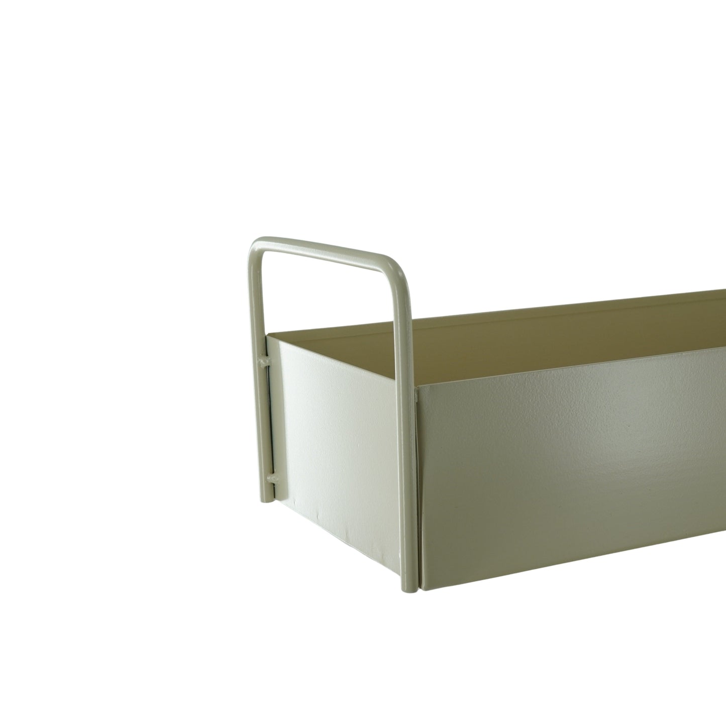 Dienblad- Tray met handvatten- Metaal- Zand - 41,5x15,5x13cm
