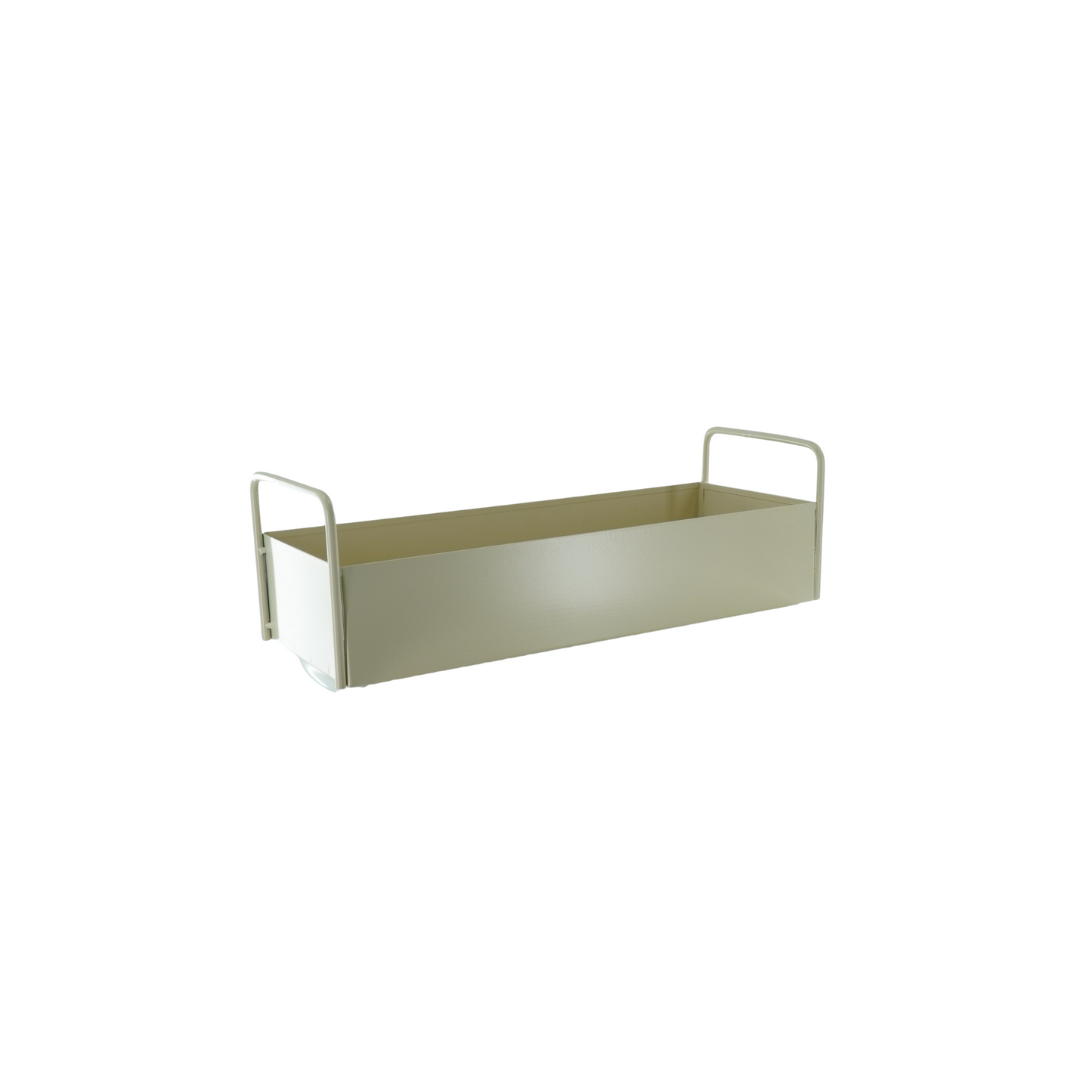 Dienblad- Tray met handvatten- Metaal- Zand - 41,5x15,5x13cm