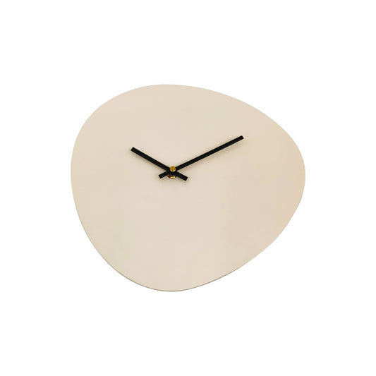 Klok - Wandklok Organisch- Zand - 30x30x0,5 cm