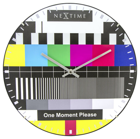 Wall clock -  35 cm  - Dome Glass -  'Testpage Dome'