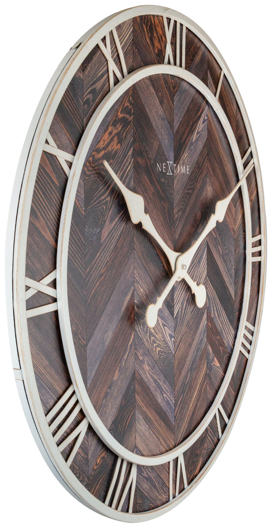 Wall clock -  58 cm - Wood/Metal - 'Roman Vintage'