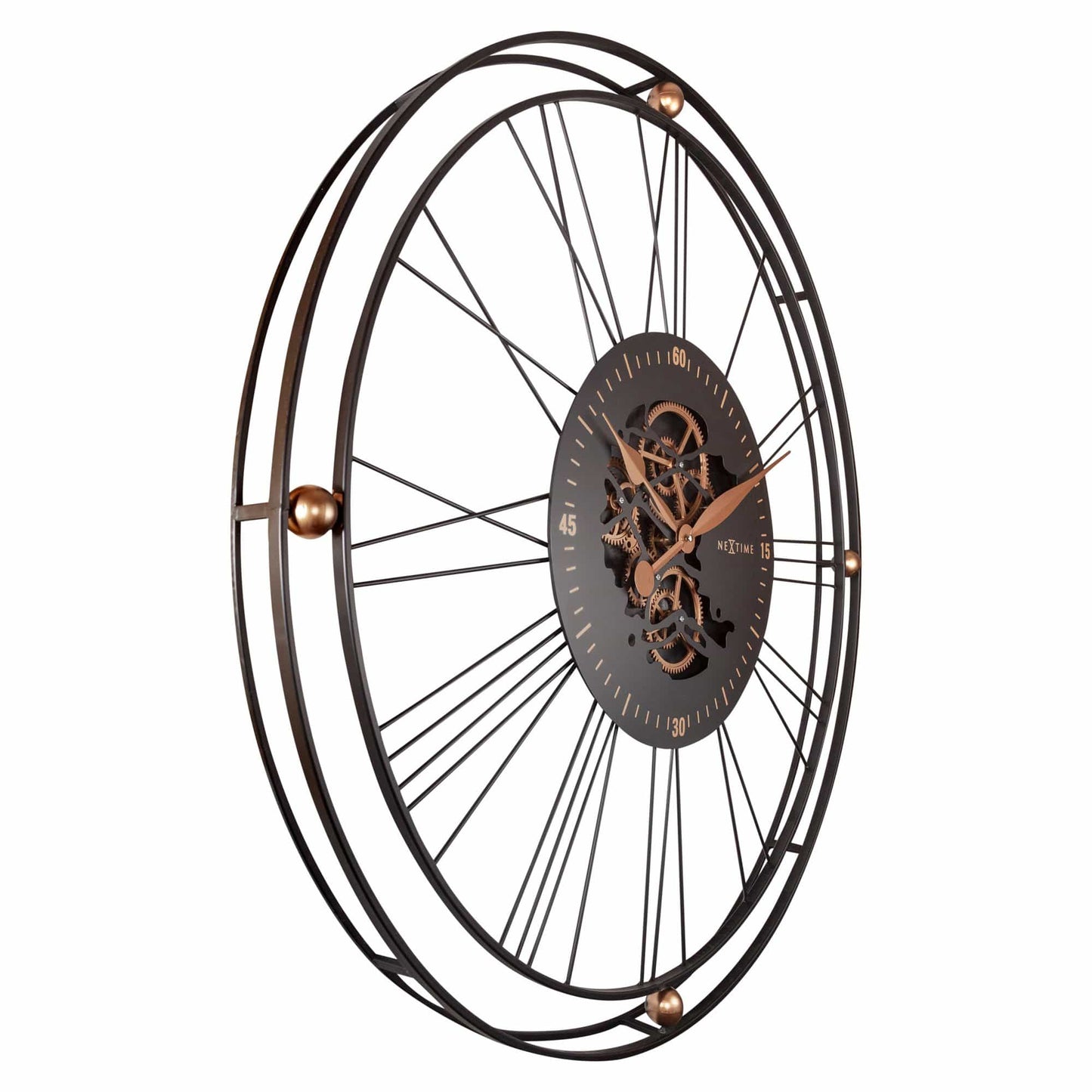 Roman Gear Clock XXL - 90.5cm -  Metal - Roman Gear Clock