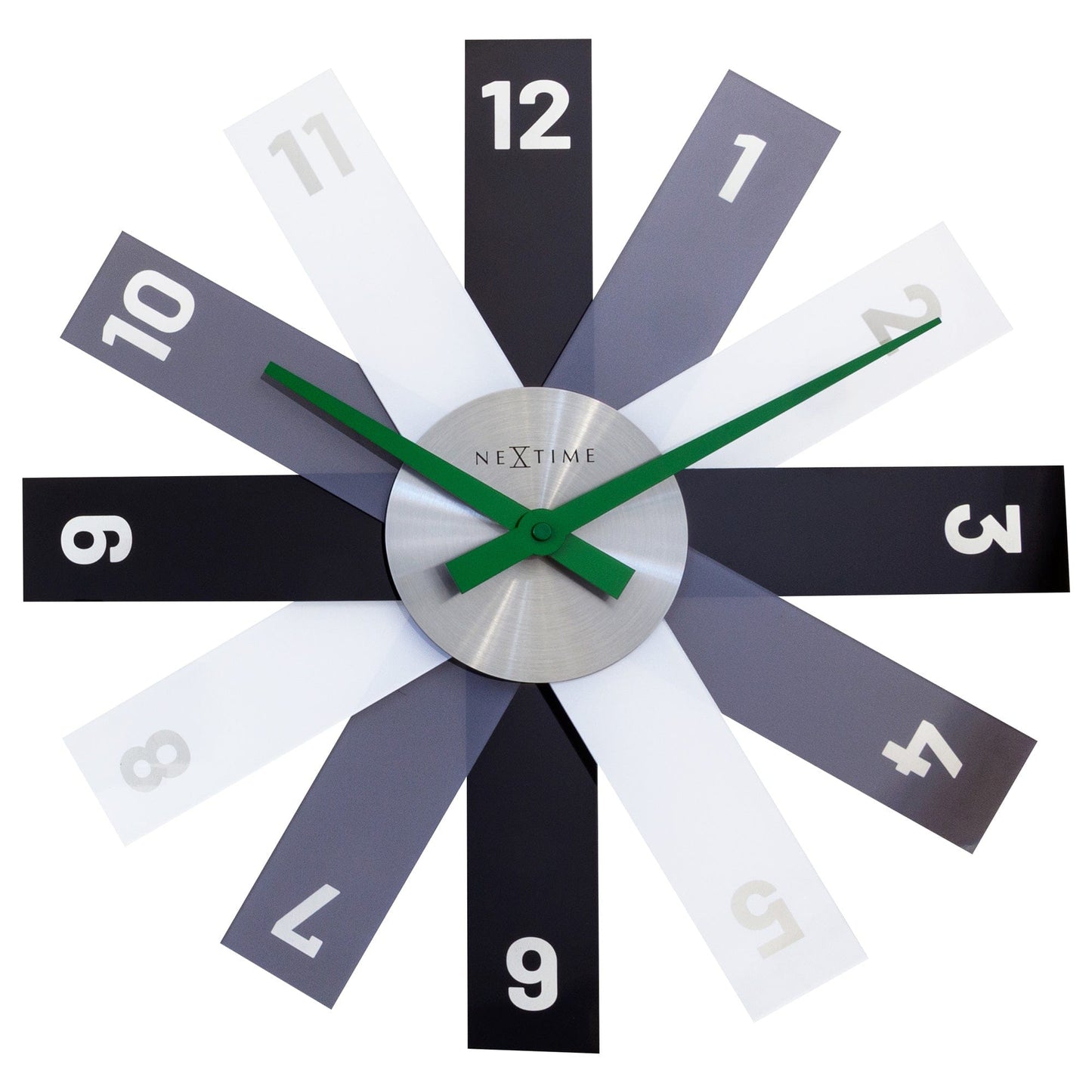 Wall clock 40cm - Silent - Acrylic/Metal - "Plexi"