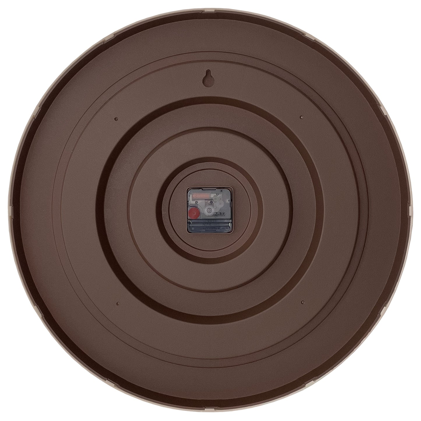Wall clock 50cm-Silent-Dark Brown/Light Brown-Plastic-NeXtime 'Oslo Large'