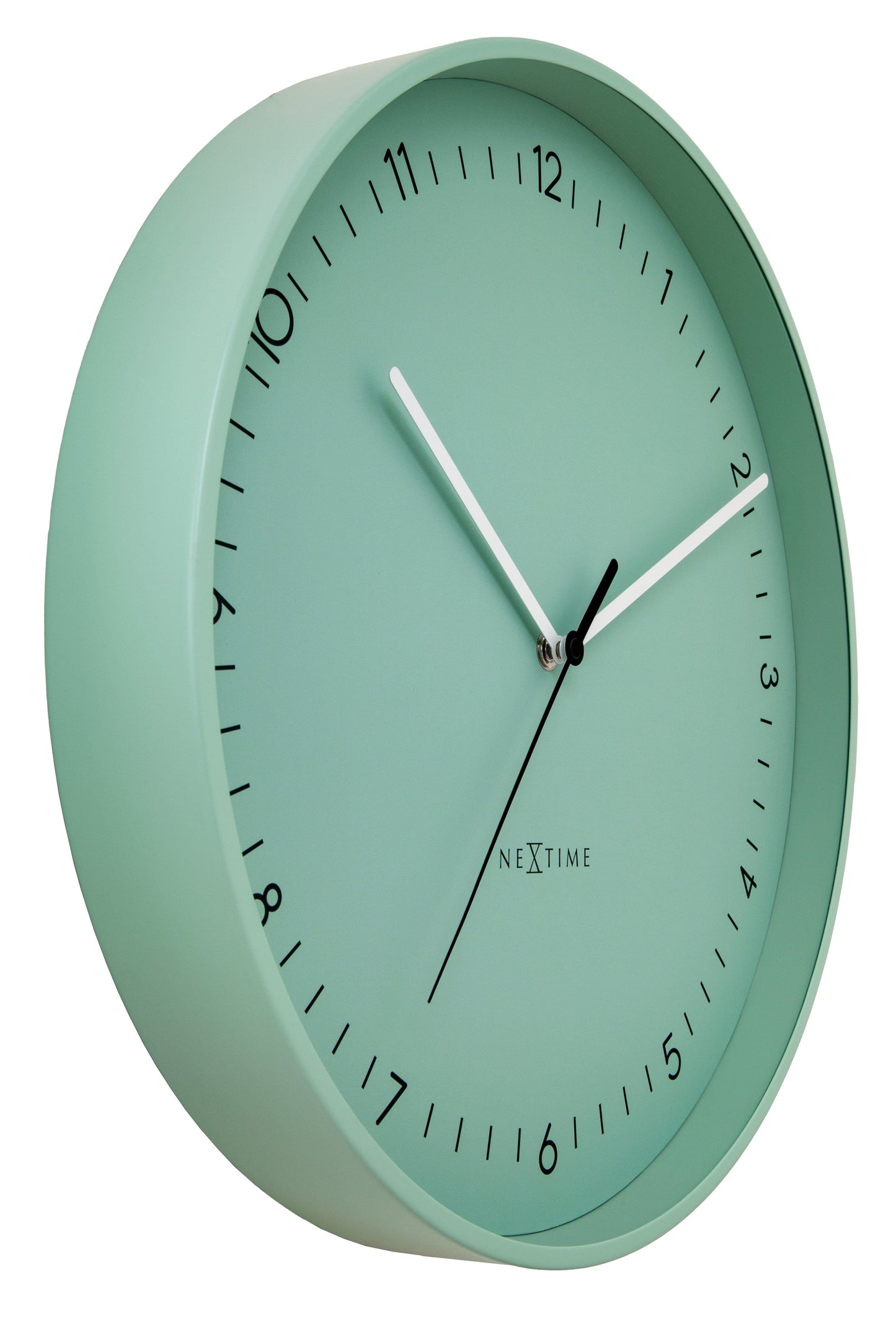 Wall clock 40cm-Silent-Metal-NeXtime 'Berlin L'